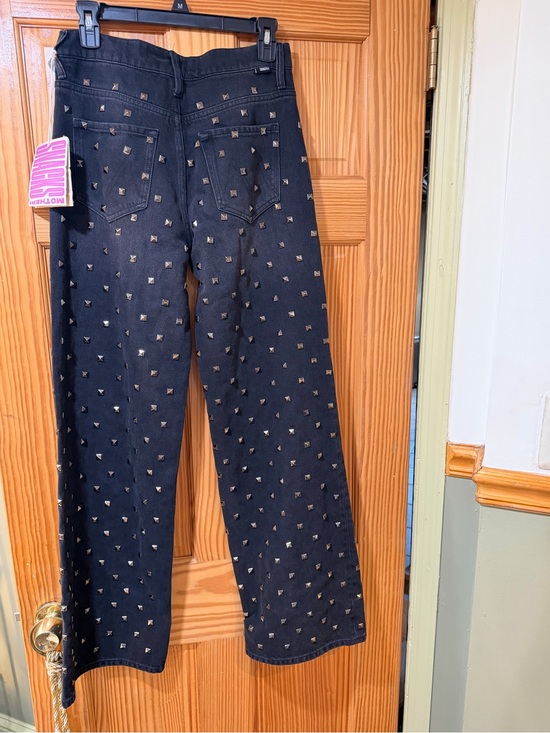MOTHER Denim - MOTHER ‘Snacks’ Studded Black Bootcut Jeans NWT
